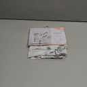 No. 918 Francine Embroidered Foliage Semi-Sheer Rod Pocket Kitchen Curtain Valance, White/Gray, 54" W x 15" L