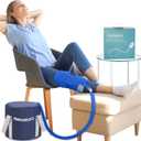 Inmoredo Cold Therapy Machine, Programable Ice Therapy Machine, for Knee Replacement, Post-Surgery Recovery, ACL, Pain Relief, for Sports Injuries, Sprains, Reduce Swelling, Knee Pad (Blue)