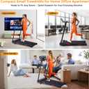 Walking Pad Treadmill with Incline, 2026 Upgrade Portable Treadmill with Handles for Home Small, 3.5HP Small Walking Pad with Handle Bar, 0.6-10.0MPH, 400LBS