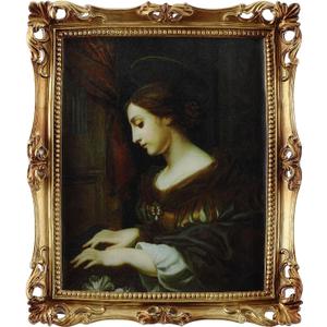 Wonderjune 7x9 Inch Vintage Gold Picture Frame, Carved Resin Antique Ornate Frame for Tabletop or Wall Hanging Display, Victorian Baroque Home Decor(Rectangle), 9.5 x 11 inches