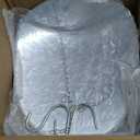 QWORK 110 lbs Large Display Spring Dial Weight Scale & Scale Scoop/Chain with Hanging Cradle, Steel Construction, for Shopping, Traveling, Kitchen, Silver