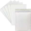 25pcs 10x13 Inch Poly Bubble Mailers Padded Envelopes Bubble Lined Poly Mailer Self Seal Bubble Envelopes Bags White for Shipping, Mailing, Packing