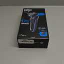 Braun Electric Shaver for Men, Series 5 5120s, Wet & Dry Shave, Turbo Shaving Mode, Foil Shaver, Engineered in Germany, with Beard Trimmer & Attachments, Blue