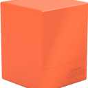Ultimate Guard Boulder Solid 100+, Deck Case for 100 Double-Sleeved TCG Cards, Neon Orange, Secure & Durable Storage for Trading Card Games, No Transparency