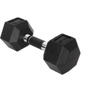 Yes4All Hex Dumbbells, Rubber Coated, Chrome Grip Hand Weights
Hex-Shaped with Ergonomic Chrome Handles Prevent Rolling and Provide a Secure Grip, Suitable for Home Gyms, 20 Pounds - Single