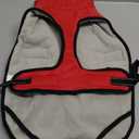 Dog Coat, Warm Dog Winter Coat Reflective Jacket Waterproof Fleece Vest, Pet Jacket Cozy for Cold Weather, Dogs Snowsuit Windproof, Adjustable Buckle for Large Dogs (Red) L