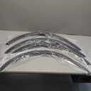 BLACKHORSE-RACING 4PCS Universal Fender Flares 2"/50mm Wide Body Kit Wheel Arches Durable PU
