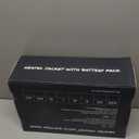 GOTOBI Heated Jackets for Men with 12V 18400mAh Battery Pack, Heated Coat with 8 Heated Zones, Winter Waterproof Ski Jacket, L