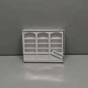 EatingBiting White 1:12 MINI Miniature Furniture Wooden Display Cabinet Bookcase Book Shelf Cabinet Wardrobe Model for Fairy Garden