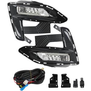 WFLNHB Left and Right Fog Lights Replacement for Nissan Sentra 2020 2021 2022 Fog Light Clear with Bezel Kit 261508996C 261558996C