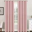H.VERSAILTEX Blackout Curtain for Living Room Thermal Insulated Window Treatment Curtain Extra Long 96 inch Length Energy Saving Grommet Top Blackout Drape, One Panel, Baby Pink, 52" W x 96" L