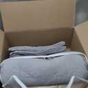 ABREEZE King Size Grey Quilt Cotton Vintage Floral 3-Piece Paisley Quilt Set Scalloped Comforter Bedspread Set Quilted Coverlet Cotton Beige Comforter King Size