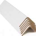Cardboard Edge Protectors for Shipping - 2"W x 2"D x 48"L, Medium Duty .160 ga, Pallet Corner Protectors, Angle Boards, White, 50/Pack