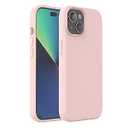 AGVEE Case for iPhone 15 6.1", Liquid Silicone Exquisite Workmanship, Full Body Protective Cover, Shockproof & Slim Phone Case, Soft Anti-Scratch Microfiber Lining, Pink