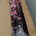 Faux Pink Cherry Blossom Tree 8ft(94in) Tall Artificial Plant Indoor Decor Handmade Natural Sakura Tree for Wedding Realistic Cherry Plant in Pot for Home Living Room,Office,Outdoor Decor.