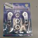 2Pcs Universal Car Window Handle Winder Riser Replacement Winder Crank Riser Window Handles Aluminum Alloy (Silver)