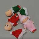 JOYIN Christmas 3PCS Tiny Elf Doll Christmas with 1 red,1 Green and 1 Pink elf Doll,Holiday Decoration Accessories Tiny Gift for Girls Boys Kids Adults