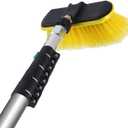 Pressure Washer Telescoping Wand Brush Head Attachment (M22-14mm Connection)