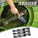 Aeagle 42 Inch High Lift Blade for Ariens Zoom 915159 915161 915171 915233 915323 Gravely ZT 42'' Deck Zero Turn Lawn Mower Replace 04265400 1134-9210-01, 3 Pack (Black)