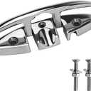 Folding Boat Cleats 5" 6" 316 Stainless Steel Flip up Dock Cleats Marine Grade Rope Cleat for Deck, Yacht with Fasteners