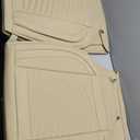 Car Seat Covers,Breathable and Waterproof Faux Leather Automotive Seat Covers for Cars,Universal Driver Seat Cover with Backrest for SUV Truck Sedan(Style1,2 PCS Front Seat,Beige)