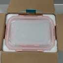 10 Pack Borosilicate Glass Meal Prep Containers with Locking Lids, Glass Food Storage Containers Set, Airtight Lunch Bento Boxes, BPA-Free & Leak Proof, 36oz & 14oz, Freezer, Oven Safe-Pink