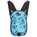 Pawaboo Pet Carrier Backpack, Adjustable Pet Front Cat Dog Carrier Purse Travel Bag, Legs Out, Easy-Fit for Traveling Hiking Camping for Small Medium Dogs, Large Size, Blue Camouflage