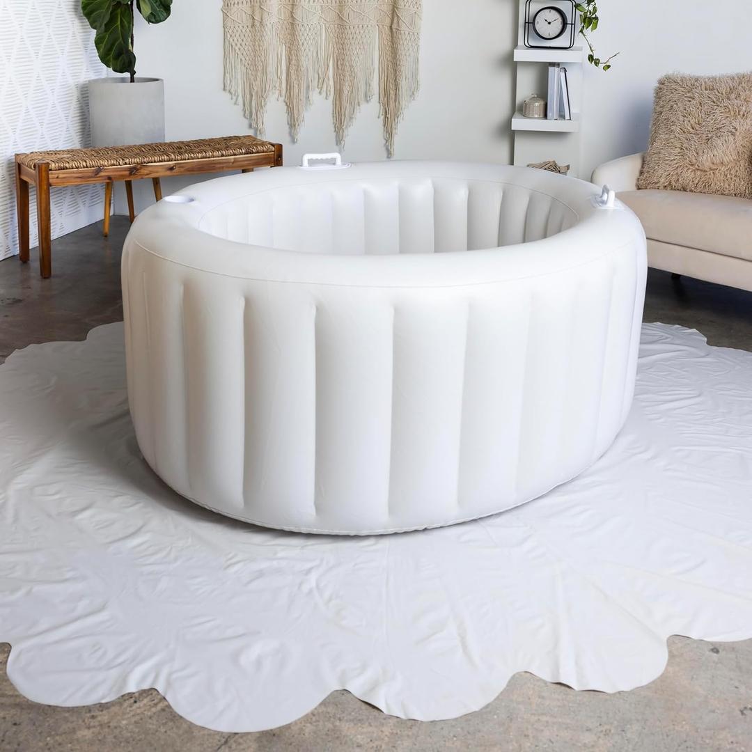 EarthsideFloorCoveringMarshmallow - Home Birth Essentials - Plastic Cover for Birthing Pool for Home Births (8.3 x 9) - Marshmallow - Home Birth Kit - PVC Plastic Pools - Home Birth Supplies