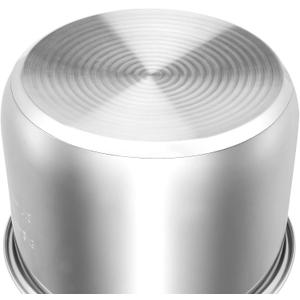 Stainless Steel Inner Pot for Instant Pot 6QT, Upgrade Replacement Pot for Instant Pot 6 Quart, Food Grade 304 (18/8) Stainless Steel Insert for Instantpot with Thick Bottom, Non-Toxic (No Teflon)