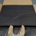 qiqee 13"x4.5"x10" Large Gift Bag with Handles Bulk 100PCS Gift Paper Bags Black Bags Multiple Uses (Wide Large)