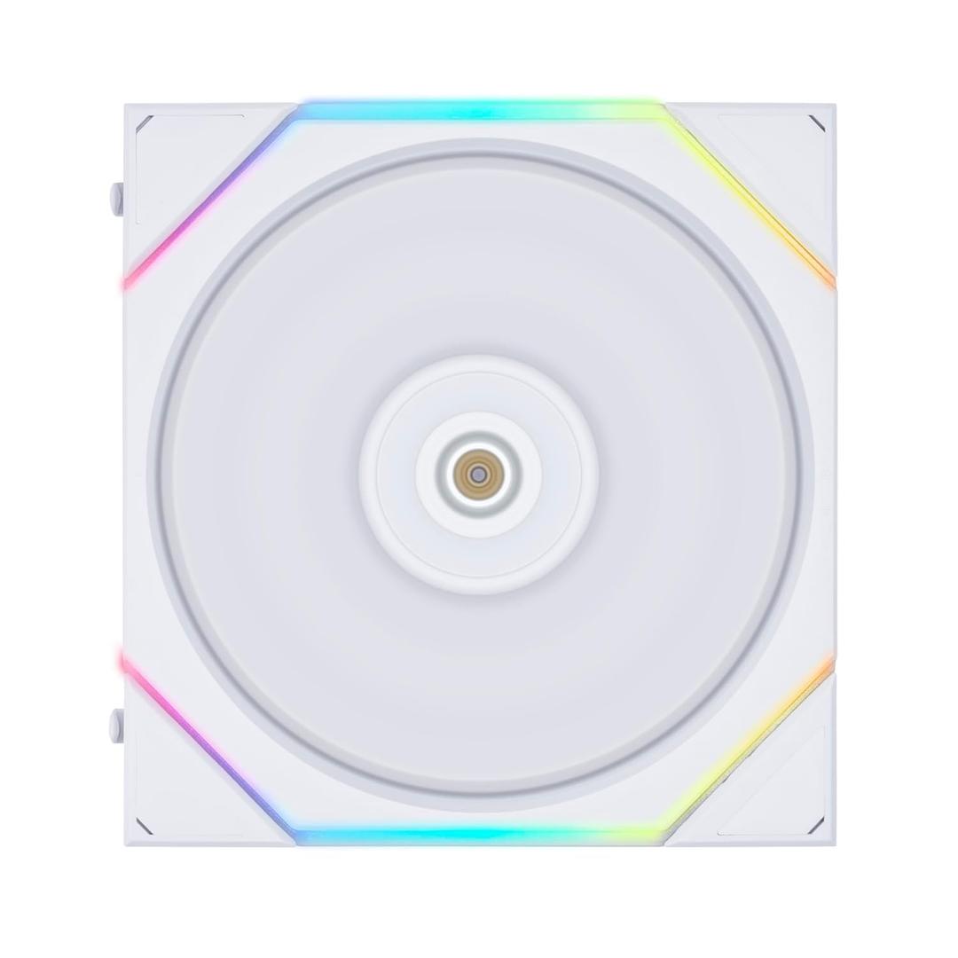 Lian Li - 14TL1W.US - Lian Li UNI FAN TL 140 - 1 x Fan(s) - 103.90 CFM Maximum Airflow - 1800 rpm - Fluid Dynamic (White)