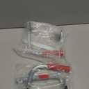 QWORK Battery Carrier, Battery Rack with Pads, Adjustable from 5" to 7", for Lifting and Carrying Batteries, 2 Pack