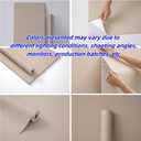 Haimin Fabric Wallpaper Textured Contact Paper (24in X 393in) Peel and Stick Faux Linen Wall Paper Self-Adhesive Vinyl Wallpaper Herringbone Look (Yellow and Brown)