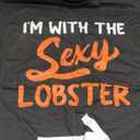 Lazy Halloween Costume For Couple I'm With The Sexy Lobster T-Shirt XL