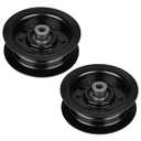 ILONPA 132-9420 Flat Idler Pulley Replaces 106-2175 for Exmark Toro 32 38 42 50 and 54 inch Deck Quest E-Series S-Series Timecutter SS 3200 SS 3216 SW 3200 ZS 3200S (2 Pack)