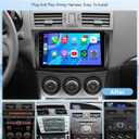 Leadfan Car Stereo for Mazda 3 2009 2010 2011 2012 2013 Radio with Wireless Carplay Android Auto,9 Inch Touch Screen, Bluetooth,GPS,WiFi,SWC,Backup Camera