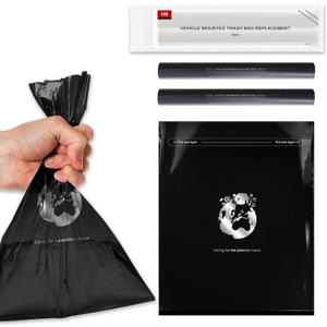 Car Trash Bag,2 Rolls of Garbage Bags (40 Garbage Bags Total) For Multipurpose Mobile Phone Stand Trashcan, Car Accessories Hanging Garbage Can