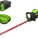 Greenworks 60V 26" Brushless Cordless Battery-Powered Hedge Trimmer, 2.0Ah Battery and Charger Included