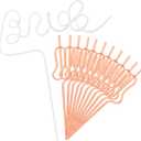 Sunnyray 12 Pcs Reusable Bachelorette Favor Straws Includes 1 Large Bride Straw 11 Gourd Shape Bachelorette Drinking Decoration Plastic Bridal Shower Wedding Engagement Supply (White, Orange)