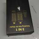 3 in 1 Rotating Hair Dryer Brush, Negative Ionic Professional Brush Blow Dryer with Detachable Brush(2" & 1.5"), 3 Heats and 2 Speeds Rotating Hot Air Brush for Curling, Straight, Drying