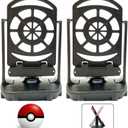 [2 Sets] Steps Counter Compatible for Po-ke-mon Go Walker Phone Swing Accessories [Mute Version] Egg hatcher Rocker Quick Steps Earning Device[Support 4 Phones Black]