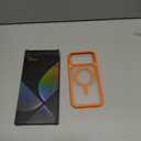 TORRAS Stronger Magnetic & Shockproof for iPhone 17 Pro Max Case, Fit for MagSafe, Military Grade Drop Protection, Camera Control, DIY Button, Slim for iPhone 17 Pro Max Case Translucent Orange