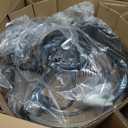 20" Caged Ceiling Fan with Light and Remote, Low Profile, 6 Speed and Reversible Farmhouse Bladeless Flush Mount Ceiling Fan W/ E26 Bulbs Base for Bedroom, Kitchen, Living Room