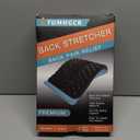 LTUMHGCR Back Stretcher, Back Cracker for Lower Back Pain Relief, Multi-Level Adjustable Spine Board for Herniated Disc, Sciatica, Scoliosis(Black)