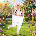 Vinsot Granny Pants Toss Game for Easter, Funny Yard Game for Adults, Outdoor Party Activity with Colorful Eggs
