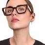 livho Oversized up to 99% Blue Light Blocking Glasses for Woman - Rectangle Fashion Glasses for Computer, Chic Preppy Frame
