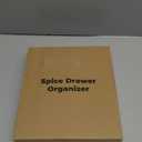 Spice Drawer Organizer, 4 Tier- 4 Pack Clear Acrylic Drawer Seasoning Organizer, Expandable From 11'' to 22'' Kitchen Spice Rack Organizers and Storage for Drawer (Jars not included)