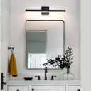KAISITE Modern Black Bathroom Light - 24 inch Dimmable 5CCT LED Bar Vanity Light Over Mirror