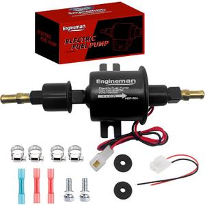 Electric Fuel Pump 12V 5-9psi HEP-02A for Electric Transfer Universal Low Pressure Gas Diesel Fuel Pump for All 12V Cars Trucks Boats Carburetor Lawn Mower