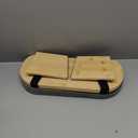 Meditation Bench, Bamboo Meditation Stool, Folding Kneeling Meditation Bench, Seiza Prayer Bench, Prayer Bench with Meditation Cushion, Kneeling Stool (Grey)